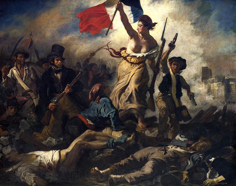 Eugene Delacroix Liberty Leading the People France oil painting art